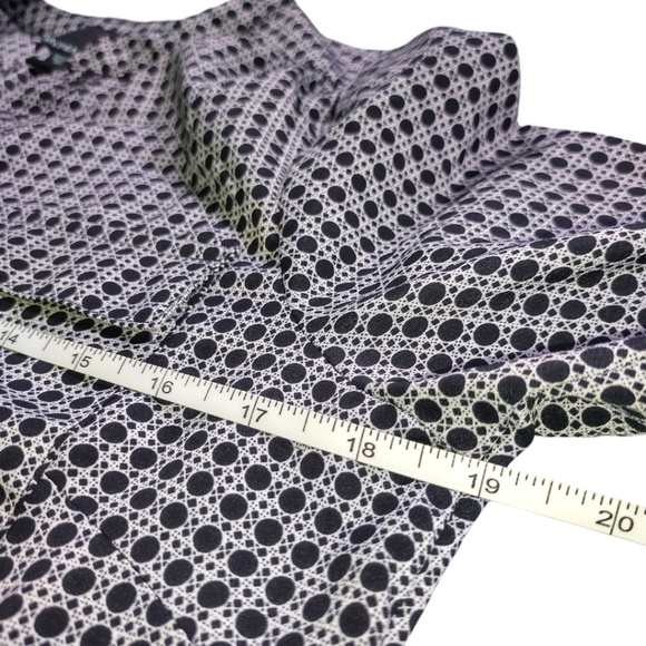 Cynthia Rowley Geometric Sheer Tunic Top Sz S - Picture 4 of 9